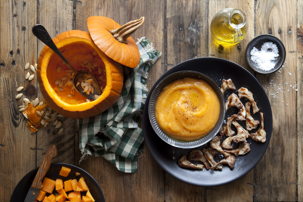 Borges - the flesh out of Halloween pumpkins