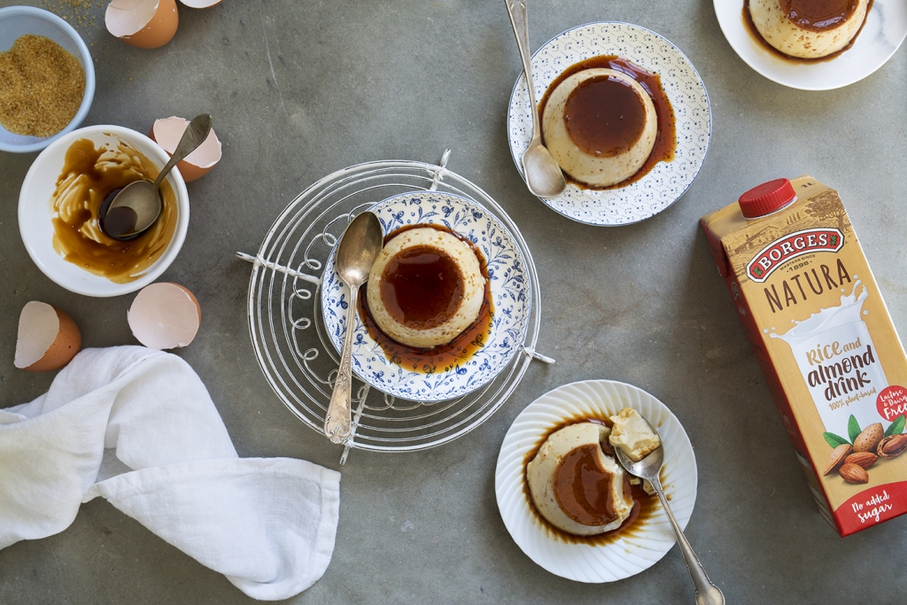 Almond crème caramel