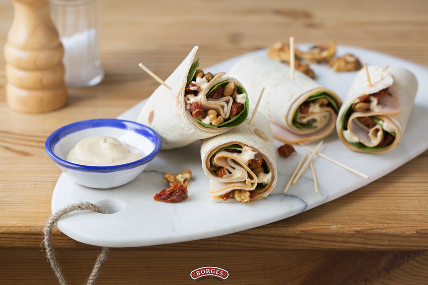 BORGES - Wrap de pavo con espinacas frescas