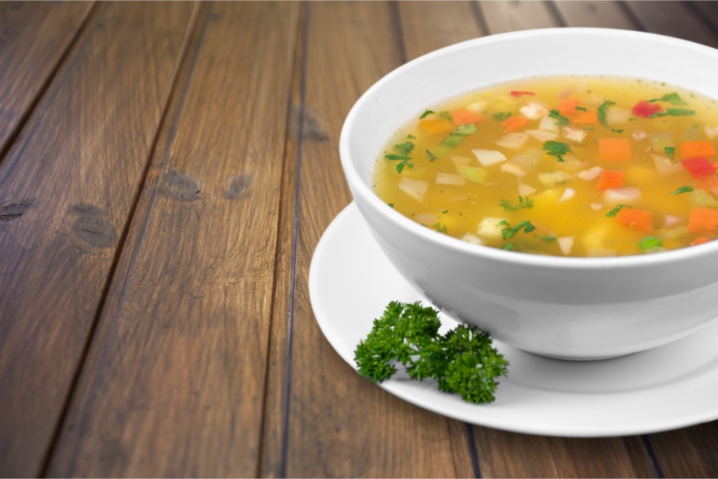 A bowl of soup