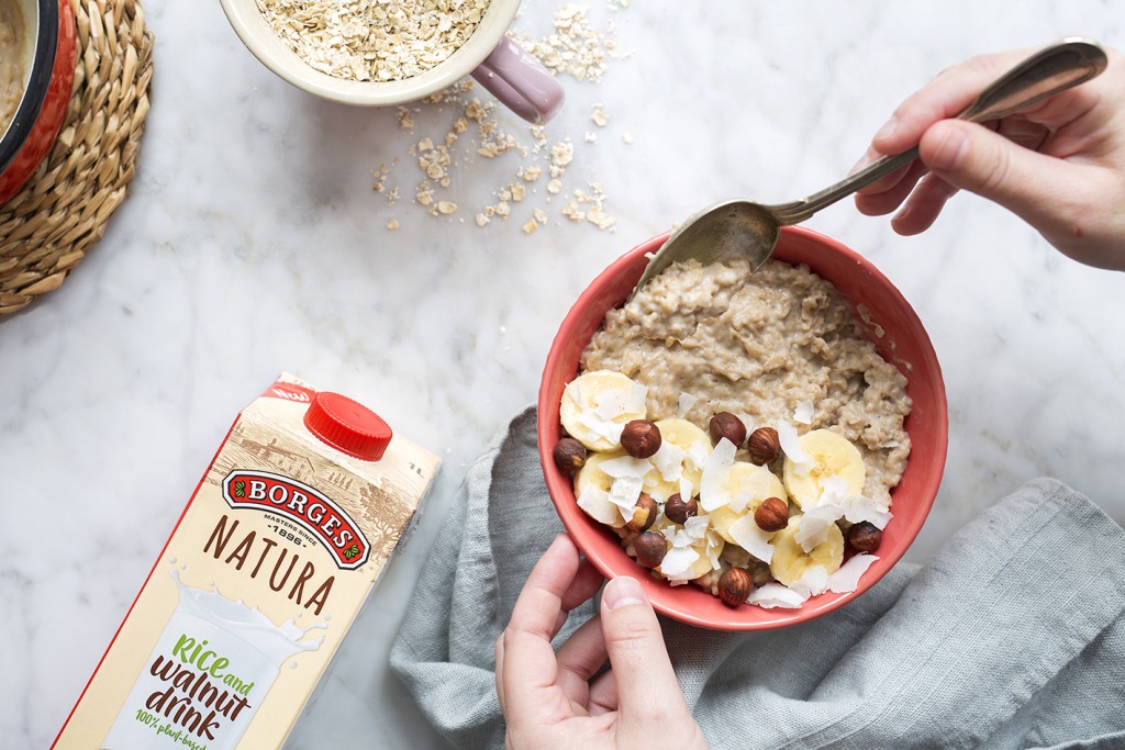 Porridge with non-dairy milk