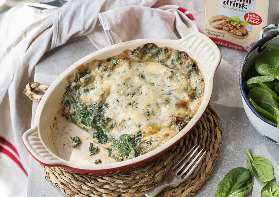 Receta de espinacas gratinadas al horno