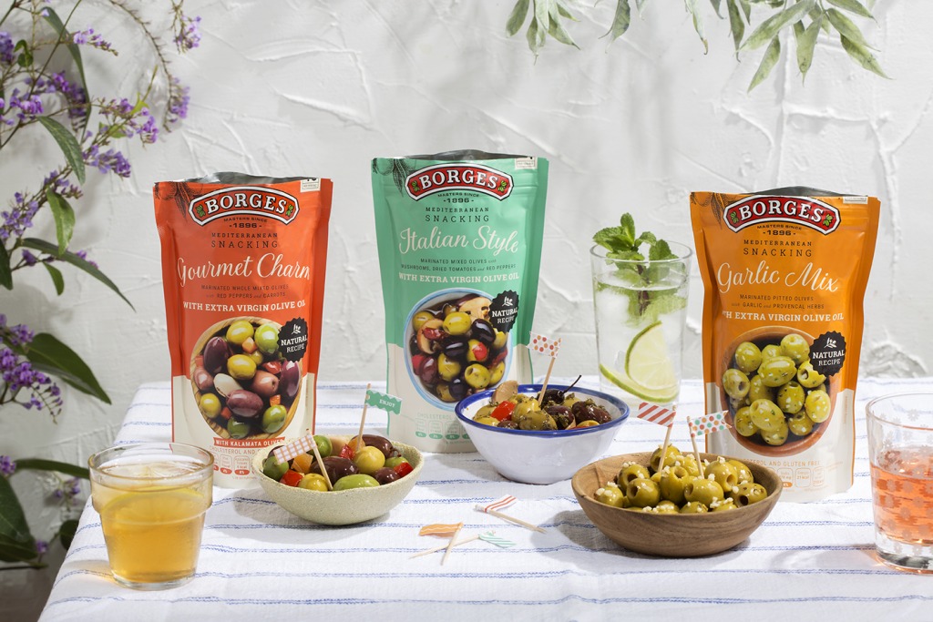 Assortment of healthy olives