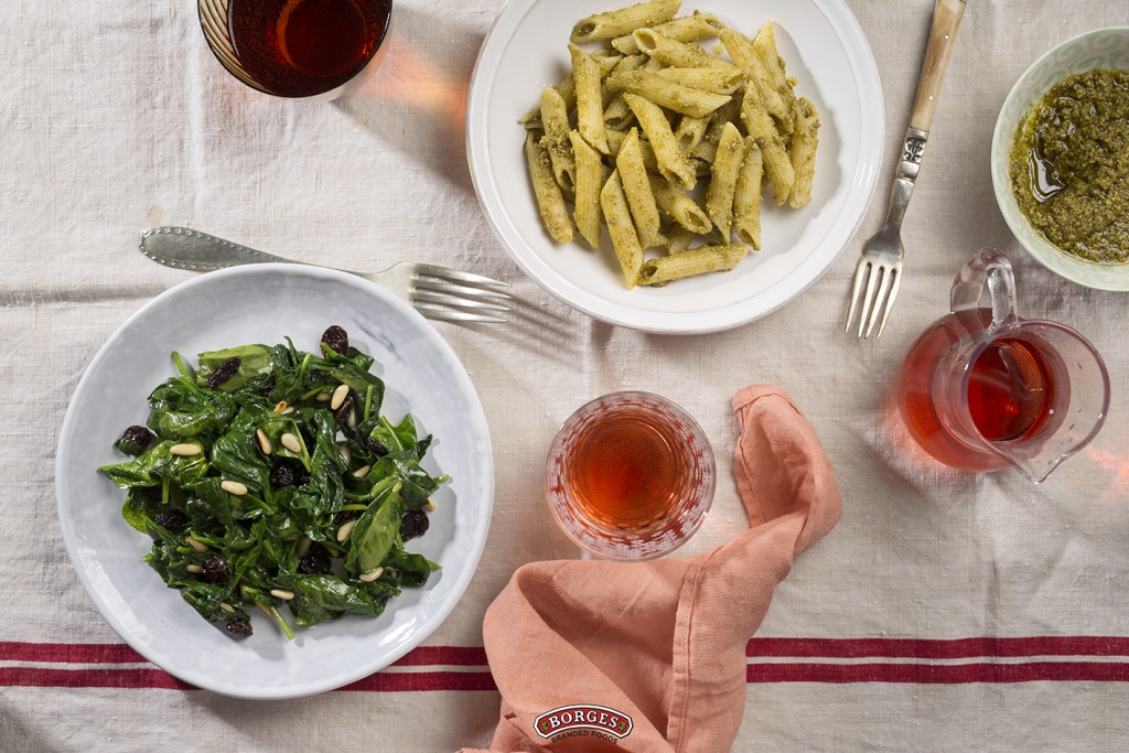 Vegetables and nuts are the perfect garnish for your plates