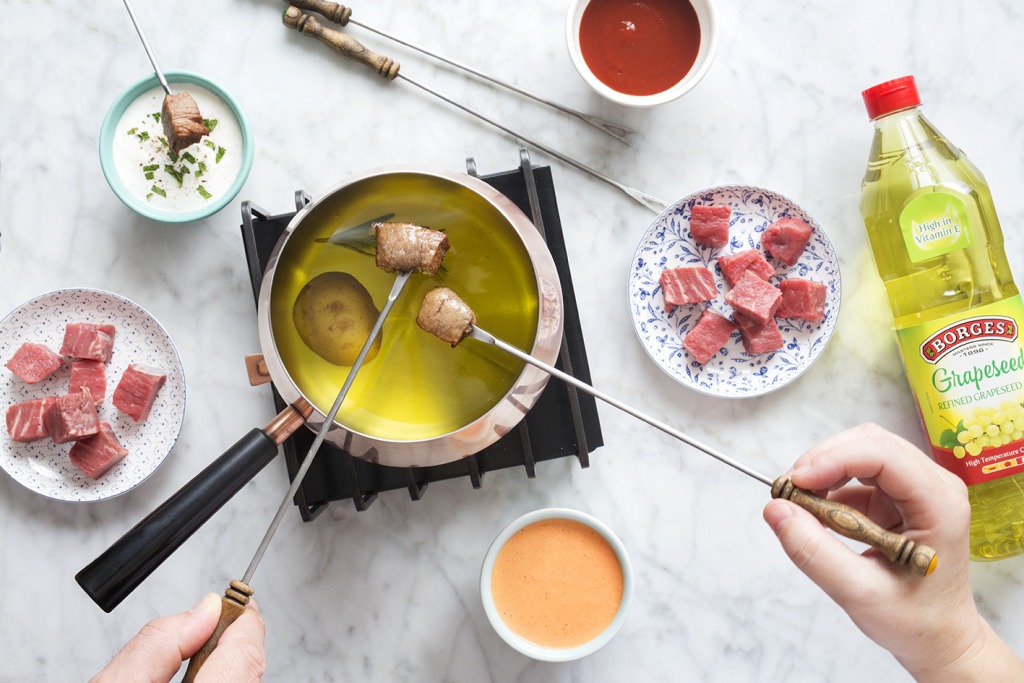 Borges - grapeseed oil fondue
