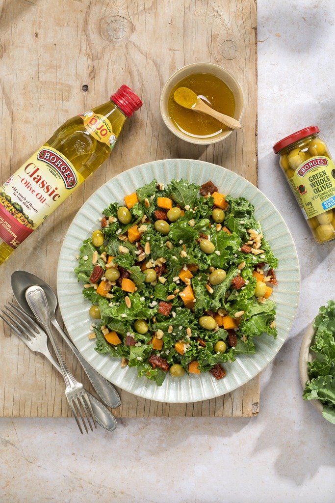 Sweet potato and kale salad