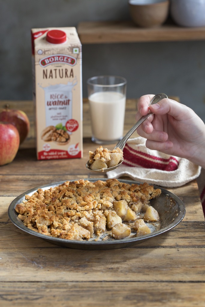 The healthiest apple crumble