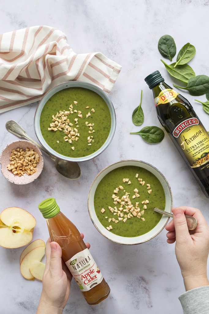 Light spinach purée