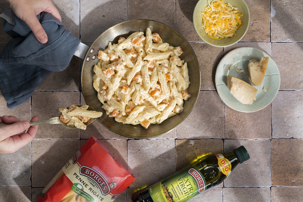 Butternut squash mac and cheese