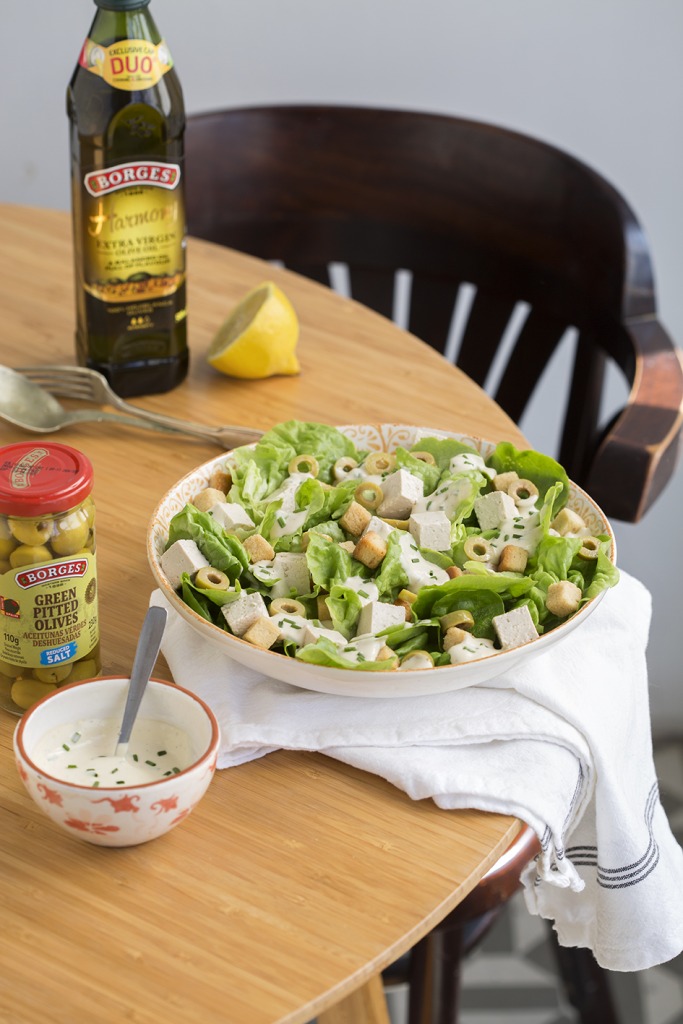 Vegan caesar salad