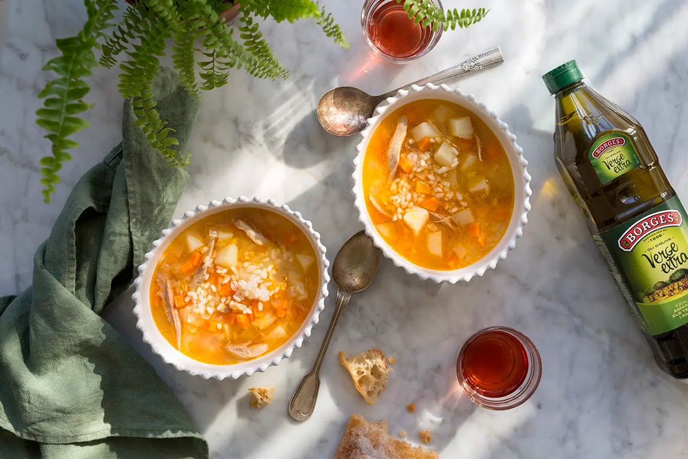 Chicken rice soup