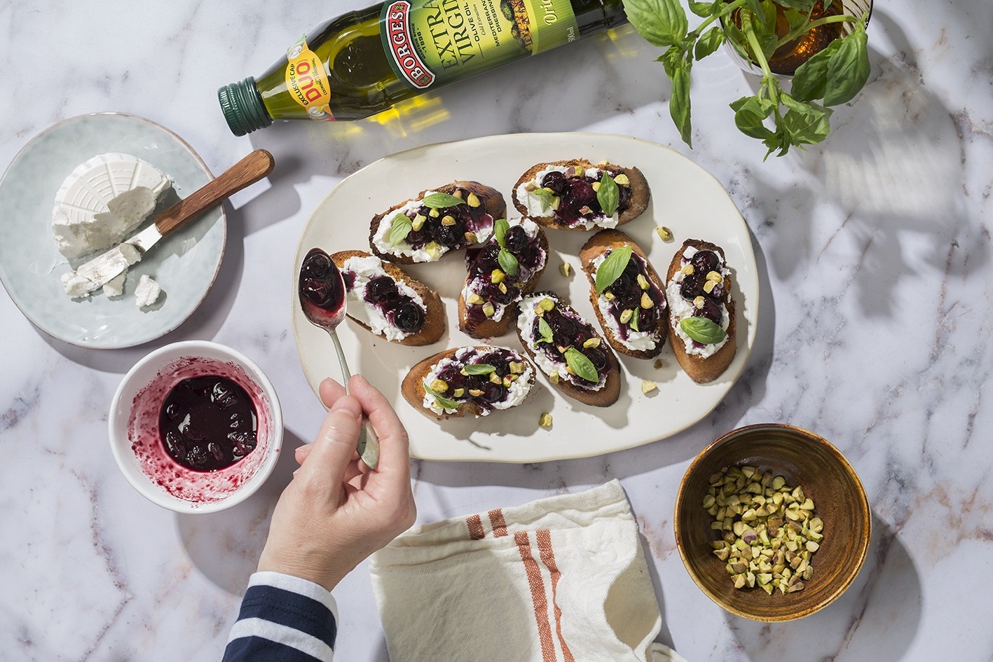 Blueberry Bruschetta