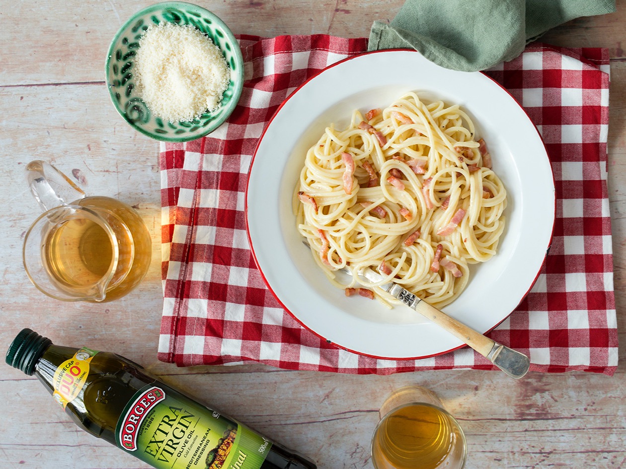 True carbonara… with no cream!