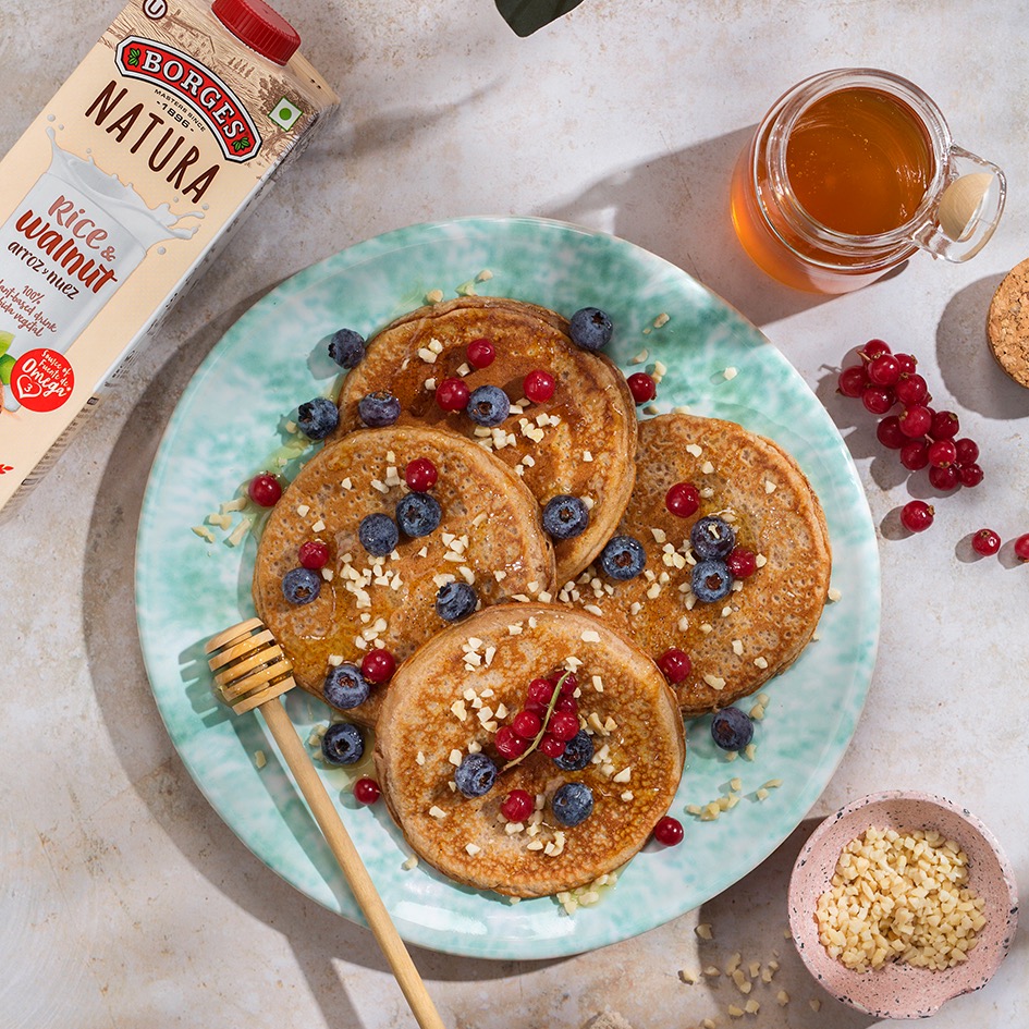 Healthy oat pancakes