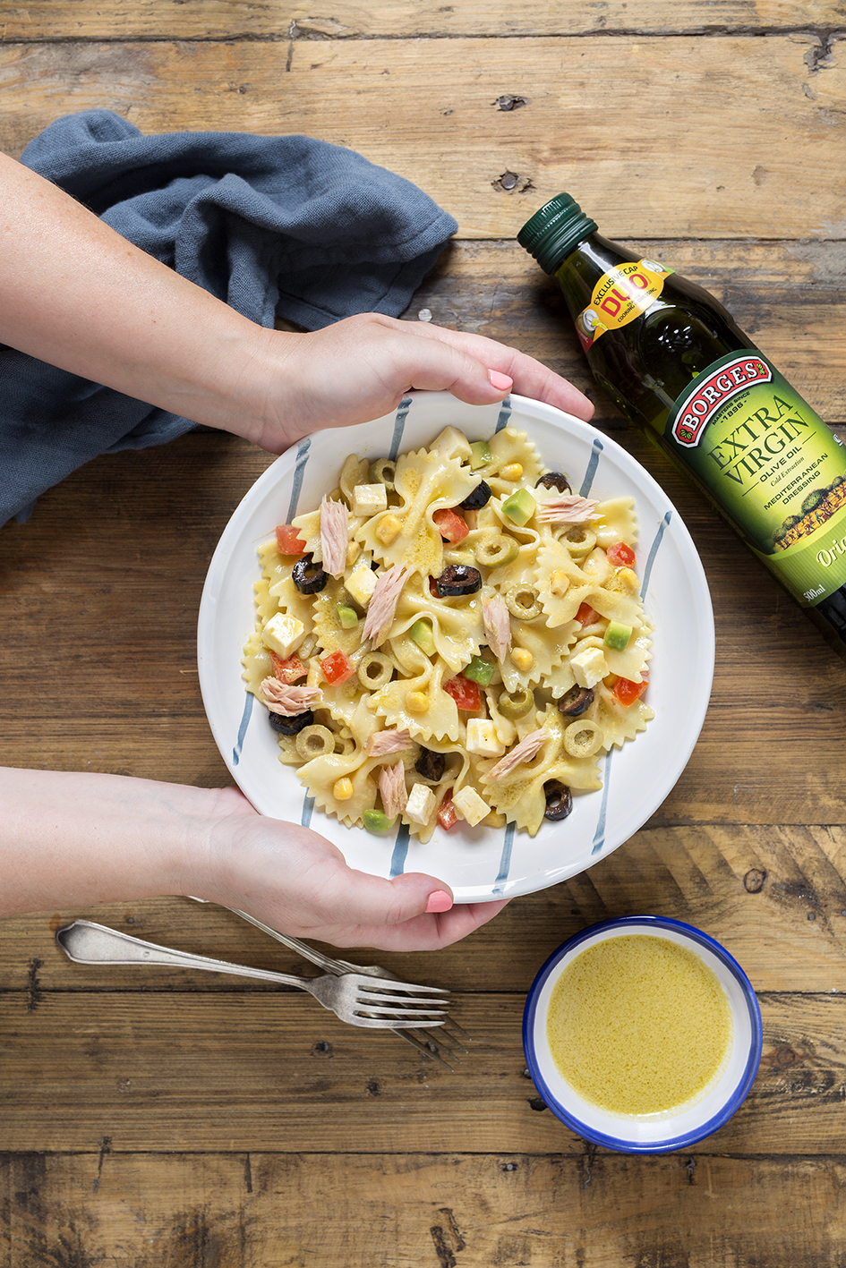 Tasty and nutritious pasta salad in a flash