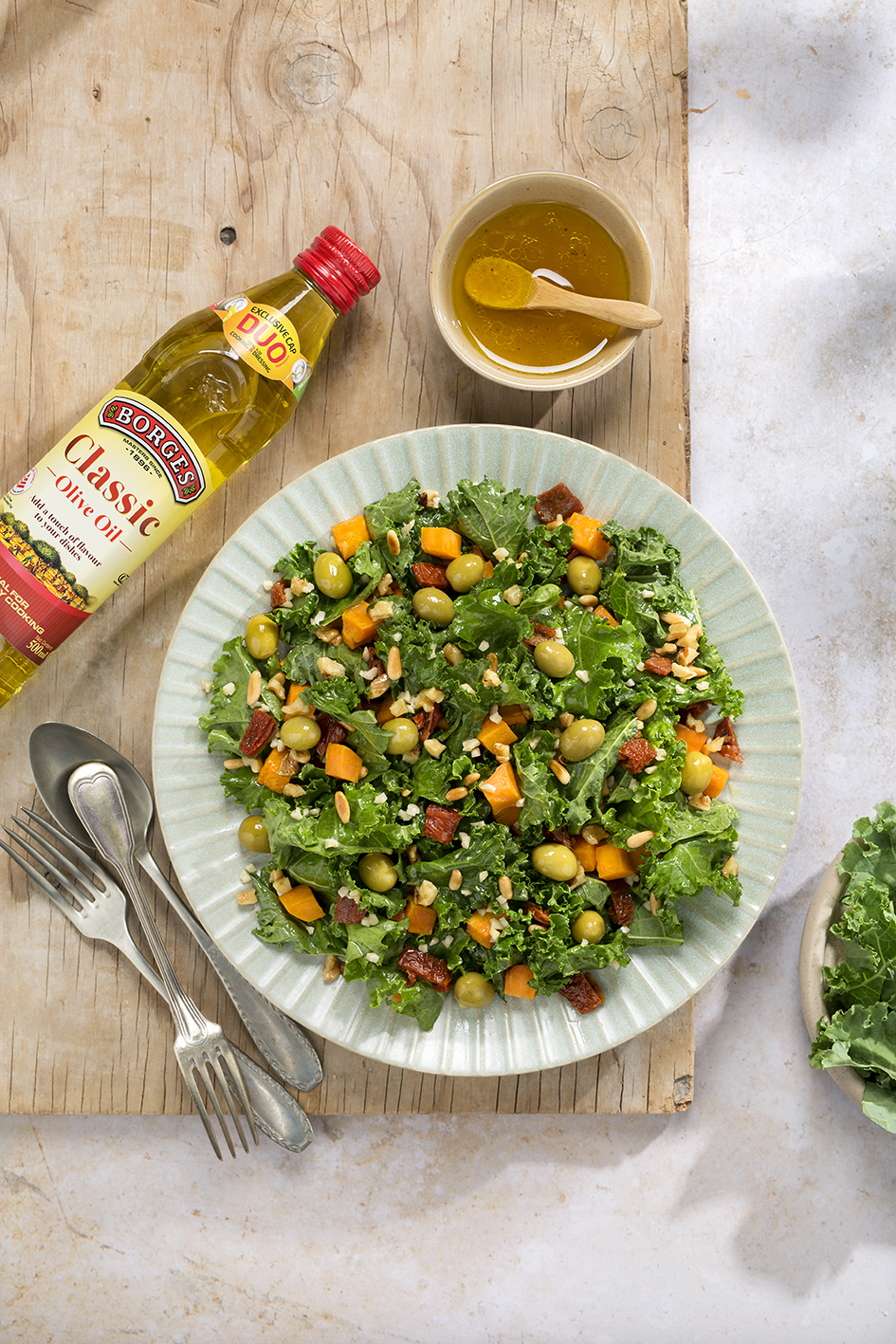 Sweet potato and kale salad