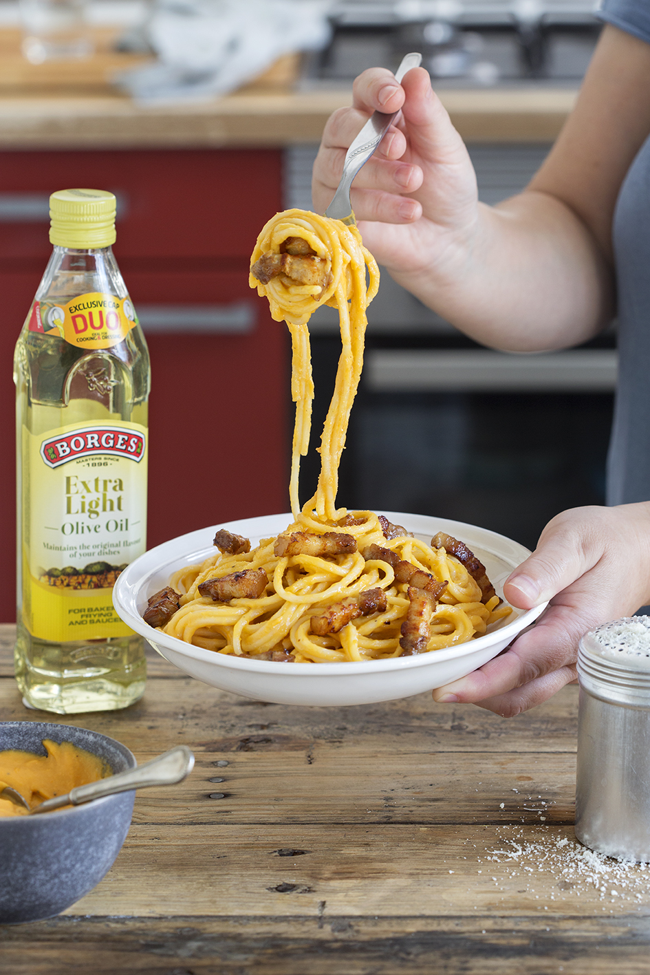Pumpkin carbonara