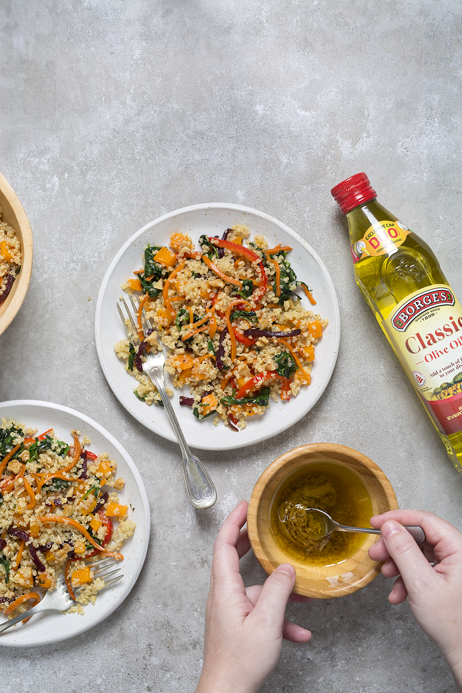 Roasted vegetables with quinoa