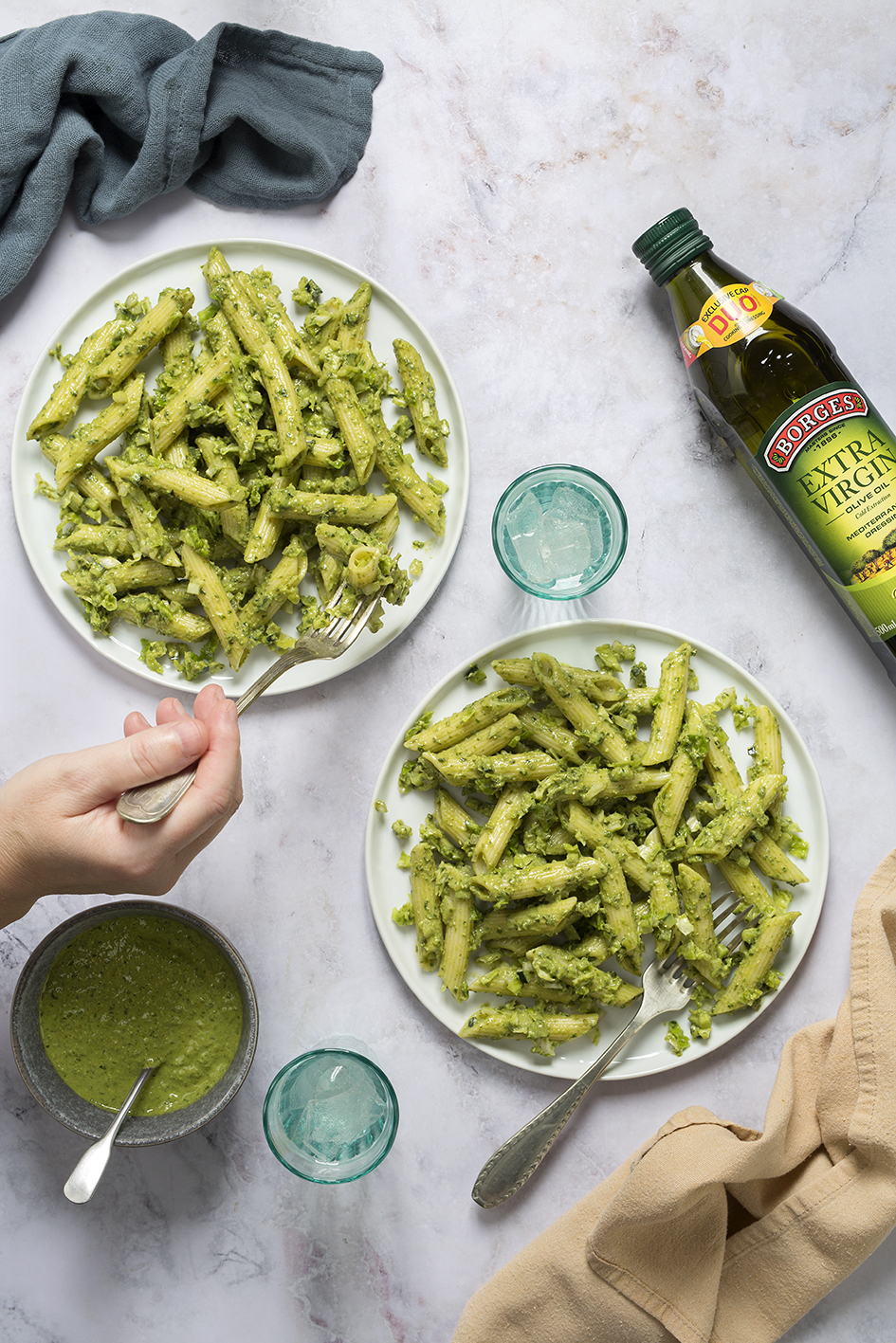 Green goddess pasta