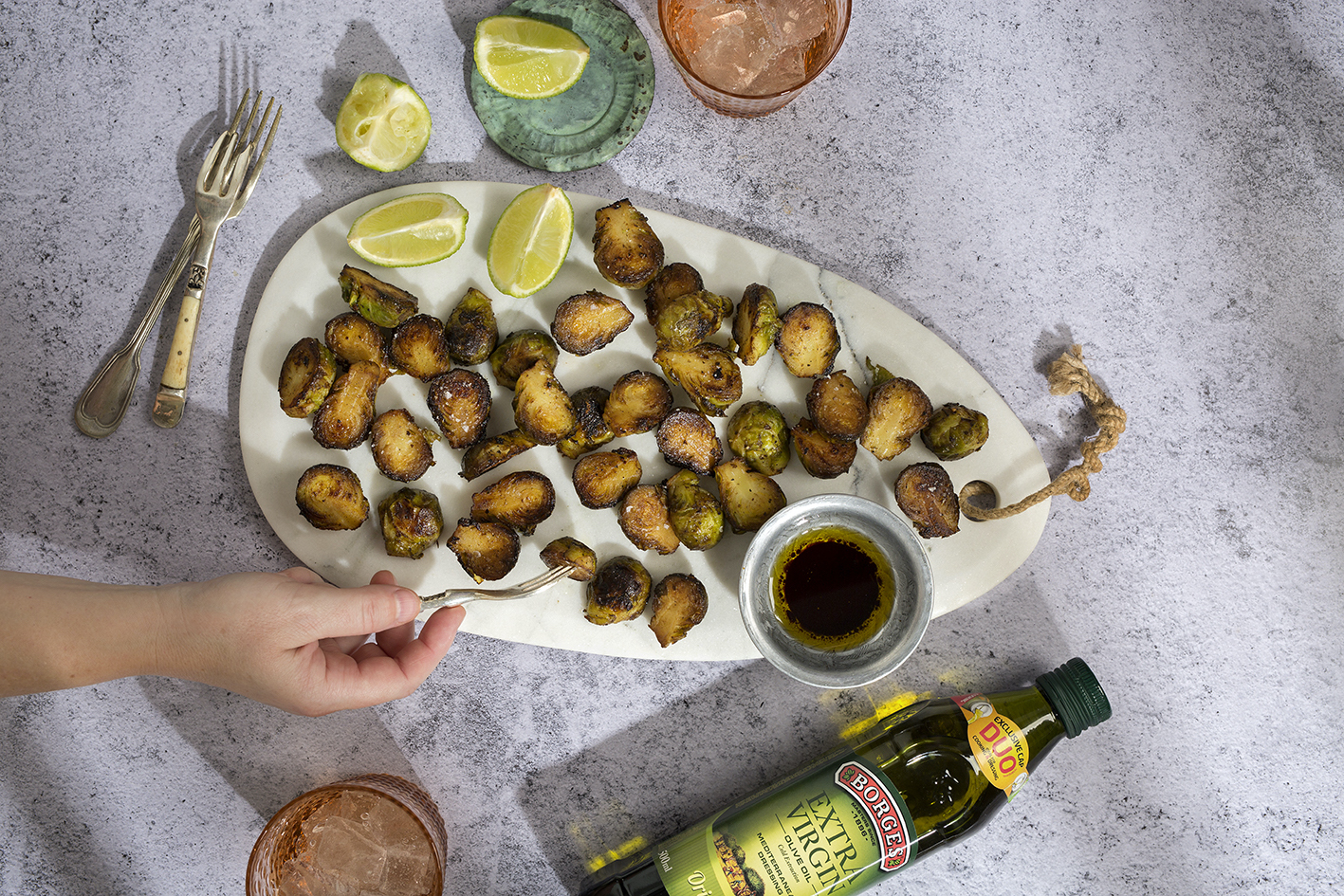 Grilled Brussels sprouts