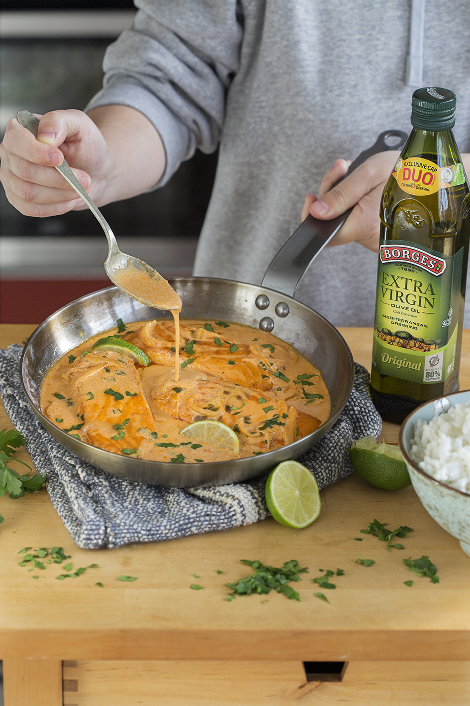 Coconut curry salmon